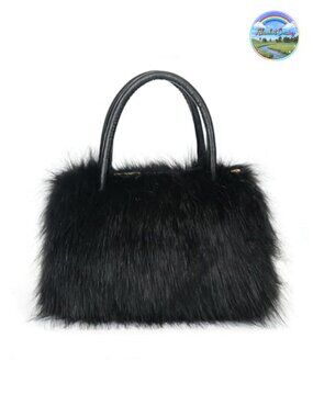 Faux Fur Shoulder Tote Bag Fluffy Satchel Handbag